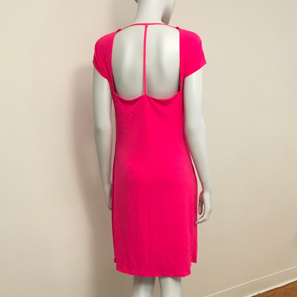 Victoria’s Secret Cowl Neck T-back Pink Dress